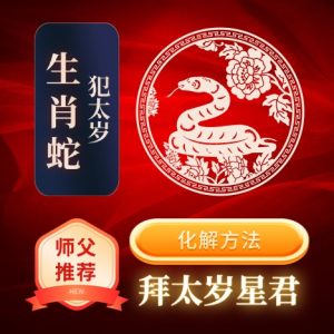 生肖蛇-犯太岁-化解